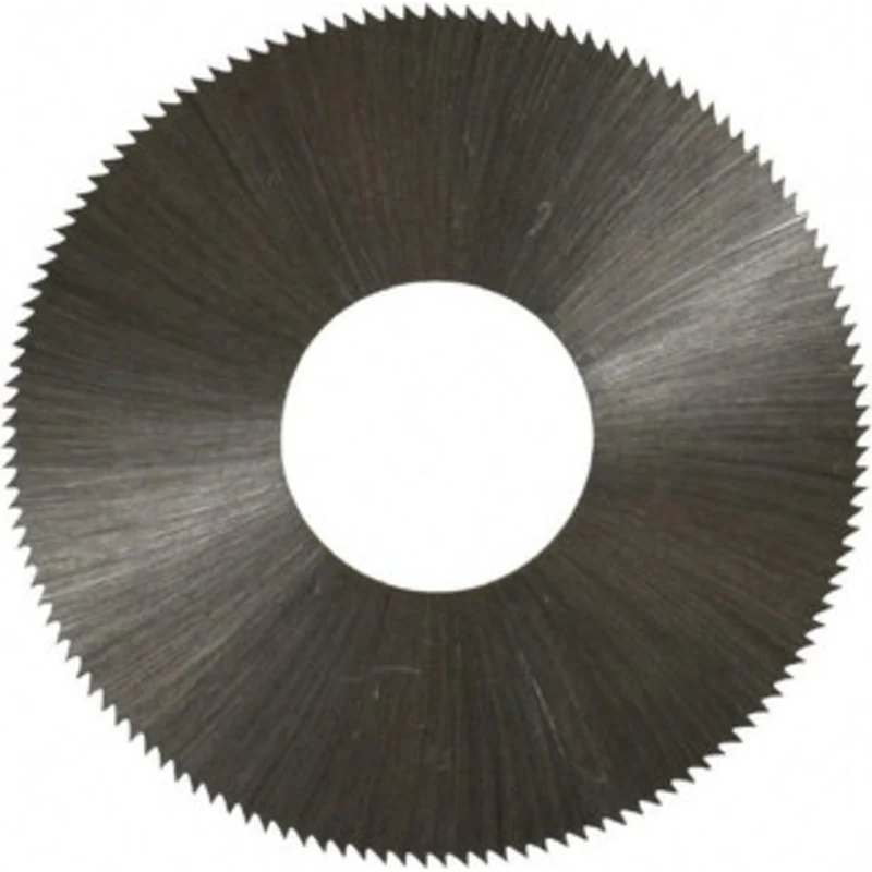 Made in USA 1-3/4 x 0.012, 5/8 Arbor, 132-Tooth High Speed Steel Slitting & Slotting Saw Uncoated, RH Cut, Straight T...